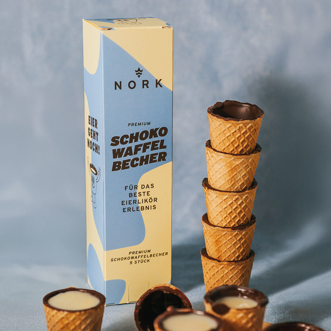 Schokowaffelbecher-Box für Eierlikör